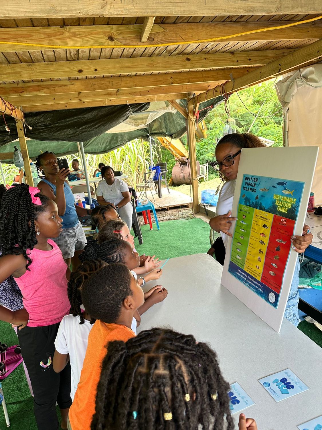A sustainable seafood guide workshop for BVI youth